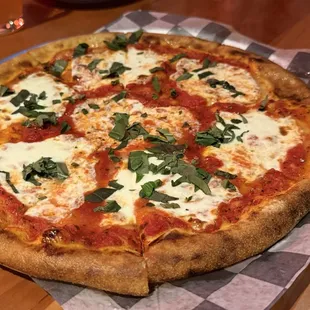 MARGHERITA pizza. Napoleon style and was cooked to perfection
