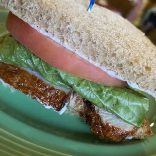 Half turkey sandwich