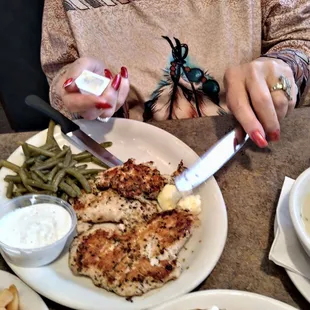 Fantastic Seasoning on the Chicken
