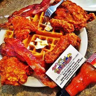 food, waffles