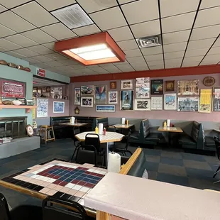 the inside of the restaurant