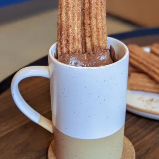 Churros &amp; Spanish style chocolate (IG: hangryforwhat)