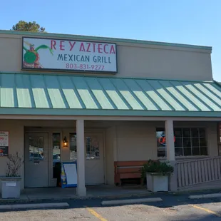 the front of the restaurant