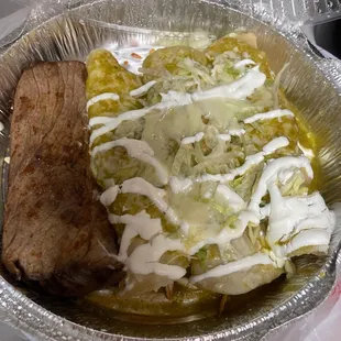 Enchiladas verdes