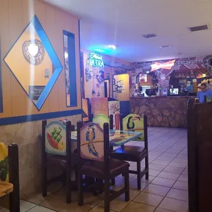 the inside of a restaurant
