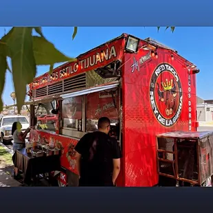 Food Truck And Customers