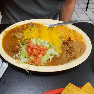 Enchilada plate