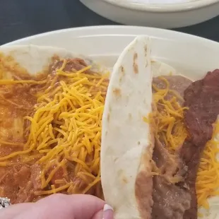 Homemade tortillas..