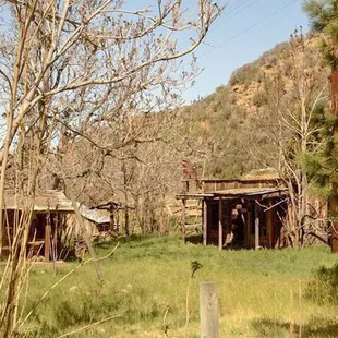 The little area where kids can see a "Wild West town"