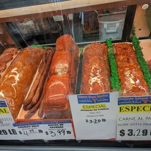 Preseasoned ground pork.