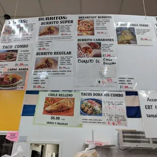 Left side of menu 2/1/19