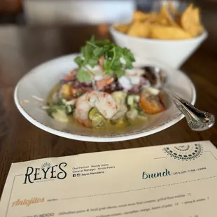 Ceviches (added shrimp and octopus)