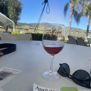 Wine glass with views