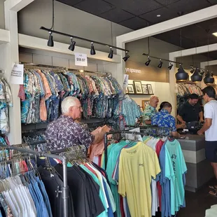 Inside the Reyn Spooner store. It was super crowded due to the big sale!