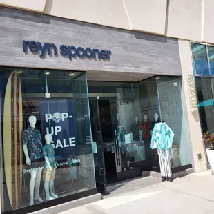 Entrance to the Reyn Spooner store at the Ka Makana Ali'i Shopping Center.