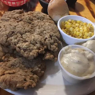 The large Chicken Fried Steak