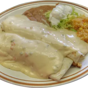 Smothered Fajita Burrito Plate