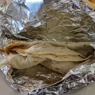 Bean and chorizo burrito