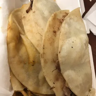 Tacos de canasta 5 for $4