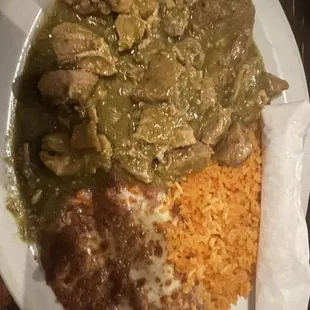 Chile verde plate