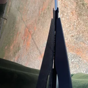 You can see the light through the missing sections.