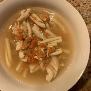 chicken noodle soup = $3.50