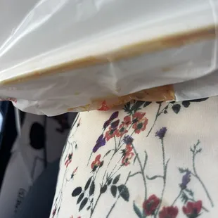a close up of a bag of food