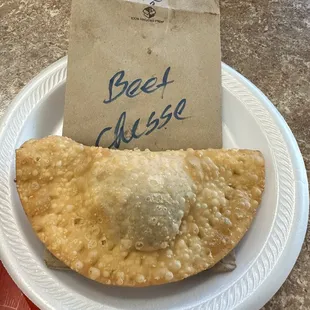 Beef cheese empanada