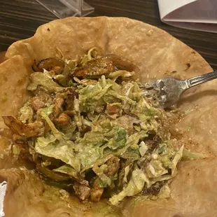 Taco salad with grilled chicken