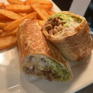 CALIFORNIA BURRITO WITH BEEF FAJITA