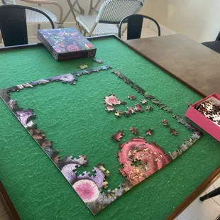 My favorite part was the puzzle on the desk everyone could do!