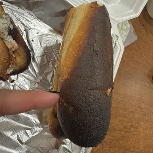 Bun is burnt