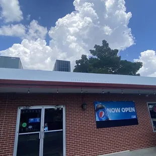 Outside