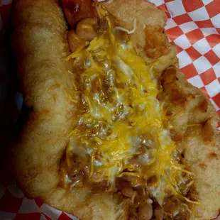 Hot Dog Fry Bread
