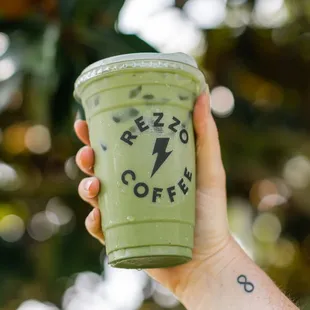 Iced Matcha. Try it with a flavor, like vanilla or peppermint!