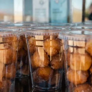 Donut hole cups to pair with your coffee :)