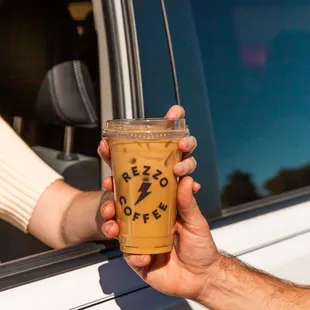 We bring your coffee right to your car. A full drive-thru experience!