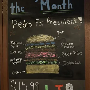 menu, tacos