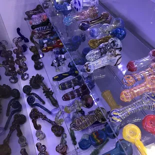 Some of our hand pipes and bubblers