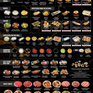 Regular &amp; Premium Menu