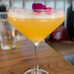 Peach Boozy Bubbles is just one of the delicious cocktails that they offer!