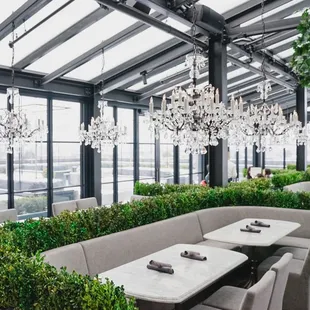 outside, sushi and sashimi