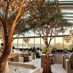 Interior at golden hour