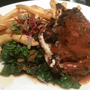 Bricktown Chicken Under a Brick