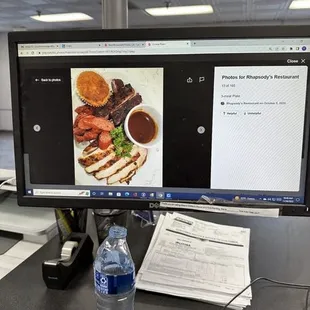 This is the picture of what the chicken looked like and was expected, but totally wasn't anything like that =(