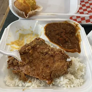 Pork Chop Smothered or Fried (Meal)