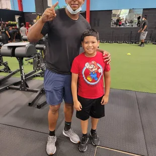 My son and Coach Rob!