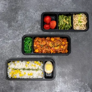 Tomato Sauce Beef with Potato Bento Box