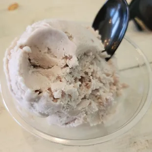 Goat cheese rasberry jam ice cream