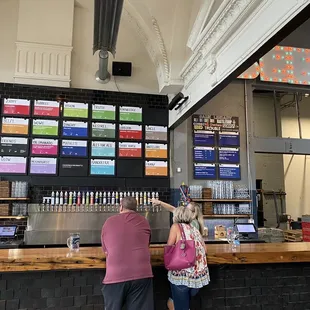 Bar and to the right on the wall is the games you can rent